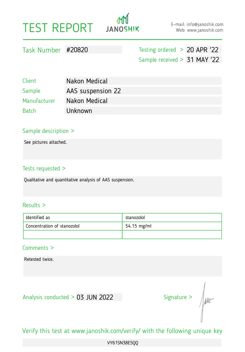 Labtest for Ultima-Win
