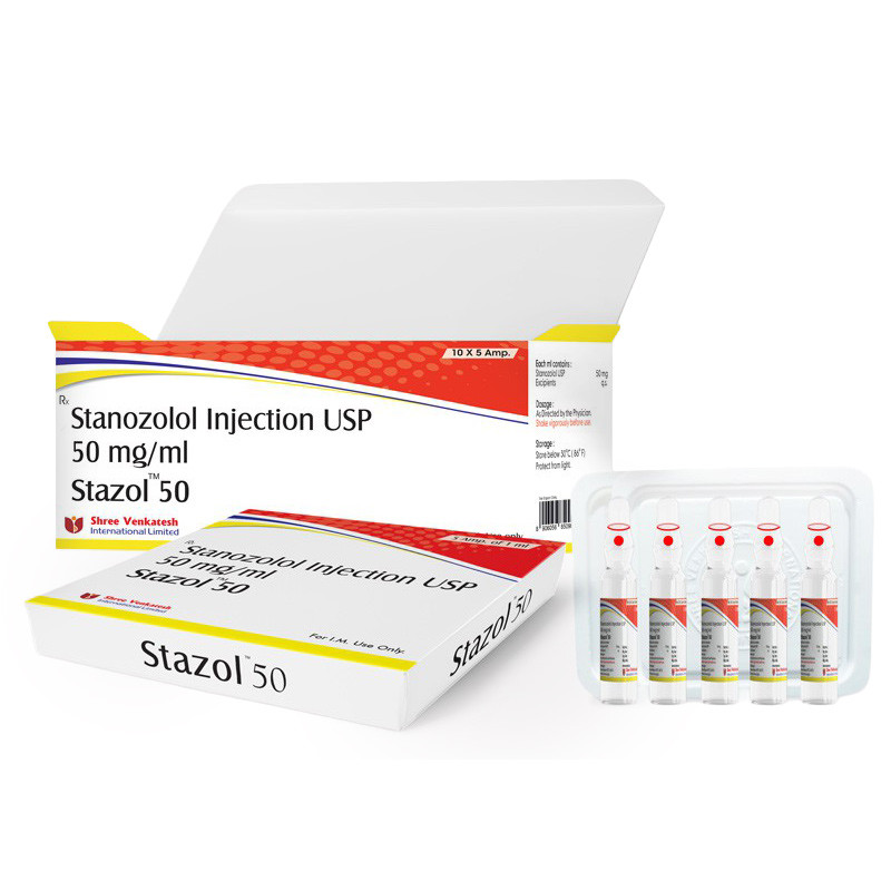 STAZOL INJ 50 Stanozolol Men 300-400 mg/week buy online